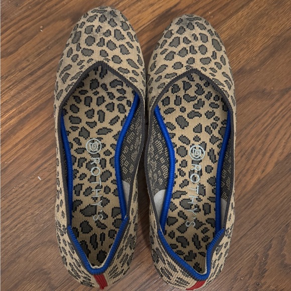 Rothy's Tan and Brown Leopard Print Flats - Picture 3 of 4